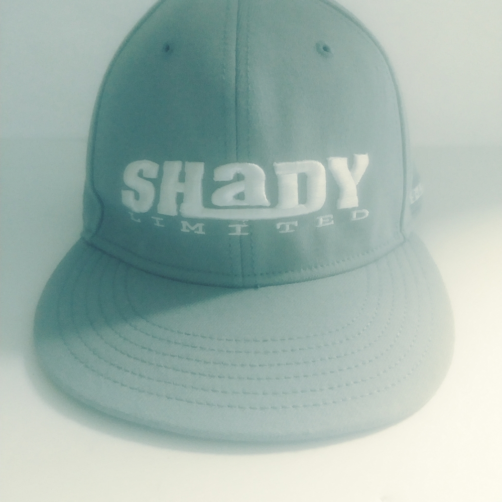 Shady Limited LTD by Eminem Gray and White L/XL Hat with Embroidered 8